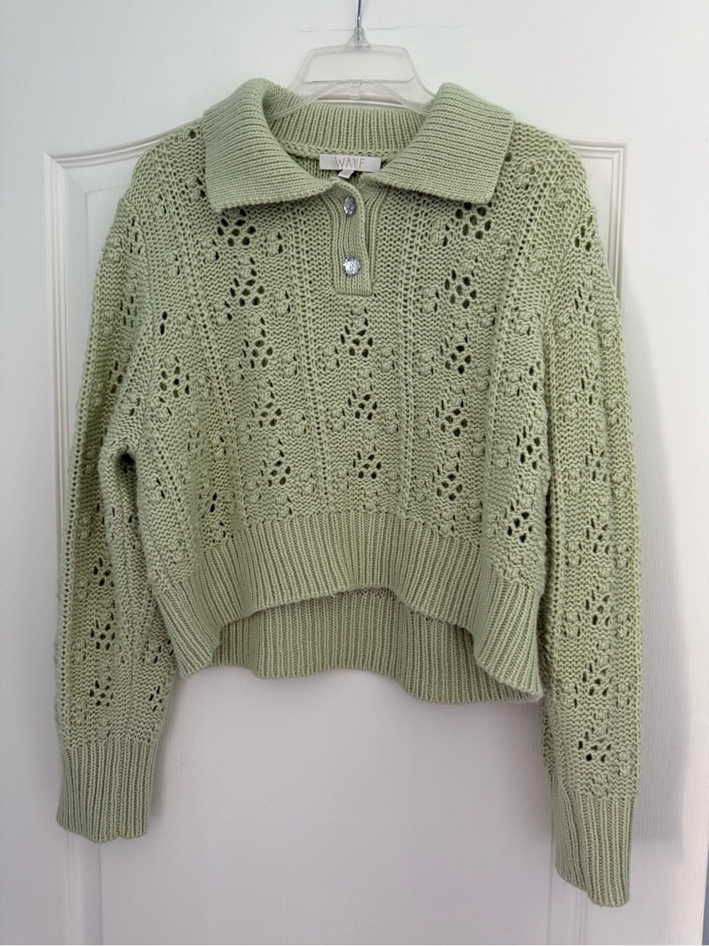 Wayf Light Sage Sweater